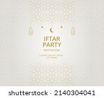 iftar party ramadan invitation... | Shutterstock .eps vector #2140304041