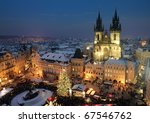 Old Town Square In Prague At...