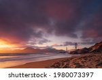 Sunset at Golden Gate -SF