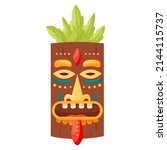 Tiki Mask Tribal. Hawaiian...
