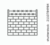 brick wall icon  wall vector ... | Shutterstock .eps vector #2110784984