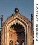 Small photo of Rumi Darwaza (Gate) also called known as the (Turkish Gate), Constructed in 1784 under the rule of Lucknow Nawab Asaf-ud-Daula, it is a fine example of Awadhi architecture, Lucknow uttar pradesh india