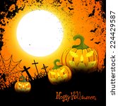happy halloween   vector | Shutterstock .eps vector #224429587