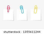 Colored Paperclip With Blank...