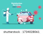 car disinfection services.... | Shutterstock .eps vector #1734028061