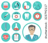 medical icons. medical... | Shutterstock .eps vector #323792117