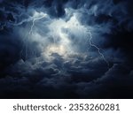 Small photo of Lightning comes with a storm.