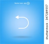 undo icon  back arrow symbol | Shutterstock .eps vector #347289557