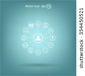 technology web icons set | Shutterstock .eps vector #354450521