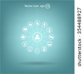 technology web icons set | Shutterstock .eps vector #354488927