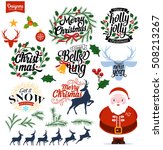 christmas decoration collection ... | Shutterstock .eps vector #508213267