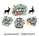 merry christmas and a happy new ... | Shutterstock .eps vector #508213291