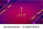 pink purple golden royal awards ... | Shutterstock .eps vector #2138676421