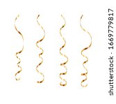 gold ribbon serpentine set.... | Shutterstock . vector #1669779817