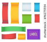 color label fabric blank.... | Shutterstock . vector #696275554