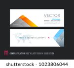 abstract vector set of modern... | Shutterstock .eps vector #1023806044
