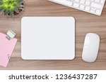 Mouse pad mockup. white mat on...