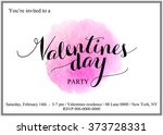 valentines day invitation card... | Shutterstock .eps vector #373728331