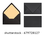 mock up of black designed... | Shutterstock .eps vector #679728127