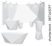 vector lighted polygon trade... | Shutterstock .eps vector #387163297