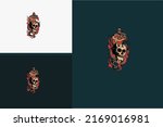 head skull and snake vector... | Shutterstock .eps vector #2169016981