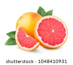 Grapefruit isolated on white...