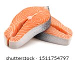 Salmon  trout  steak  slice of...