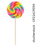 Colorful lollipop isolated on...
