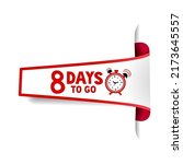 8 day to go banner vector last... | Shutterstock .eps vector #2173645557