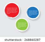 color grunge circles.grunge... | Shutterstock .eps vector #268860287