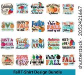 fall t shirt bundle  autumn... | Shutterstock .eps vector #2052421667