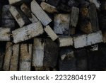 Part Of A Wood Pile With Cut...