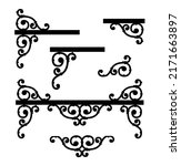 set of decorative border... | Shutterstock .eps vector #2171663897