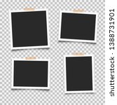 set of empty photo frames with... | Shutterstock .eps vector #1388731901