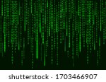 Digital Code Background. Matrix ...