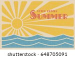 Summer Retro Poster. Abstract...