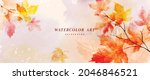 Watercolor Abstract Background...
