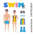 Swimming Infographic Elements....