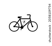 bike icon vector logo template | Shutterstock .eps vector #2058109754