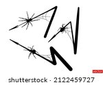 black arrows set. arrow with... | Shutterstock .eps vector #2122459727