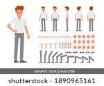 businessman character vector... | Shutterstock .eps vector #1890965161