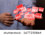 discount and commission concept ... | Shutterstock . vector #1677250864