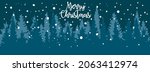 christmas forest background... | Shutterstock .eps vector #2063412974