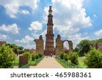 Qutub Minar Complex, World Tallest Brick Minaret,New Delhi. India.