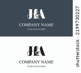 Ha Logo Initial Letter Luxury...