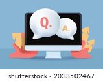 faq  frequently asked question... | Shutterstock . vector #2033502467