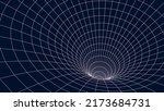 tunnel or wormhole. 3d... | Shutterstock .eps vector #2173684731