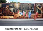 Mural Painted On A Wall On...