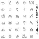 Vector Fast Food Icon Set