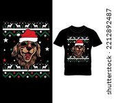 Christmas Dog T Shirt Design...